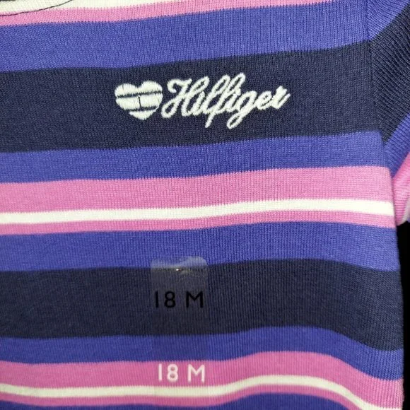 Tommy Hilfiger Long Sleeve Shirt Girl's Size 18 Months - Picture 3 of 3